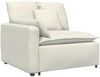 vidaXL Modulares Sofa mit Kissen Cream 3321106 Bild 2