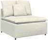 vidaXL Modulares Sofa mit Kissen Cream 3321106 Bild 3