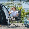 TIMBER RIDGE Campingstuhl Faltbar Breiter Sitz 55cm Leicht Klappstuhl 150kg Belastbar (2 St), 55×48×102cm, schwarz Bild 4