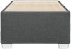 vidaXL Bettgestell ohne Matratze Dunkelgrau 100x200 cm Stoff 3284451 Bild 4