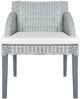vidaXL Esszimmerstühle mit Kissen 2 Stk. Grau Natur Rattan [325488] Bild 3