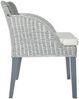 vidaXL Esszimmerstühle mit Kissen 2 Stk. Grau Natur Rattan [325488] Bild 4