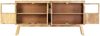 vidaXL Sideboard Braun und Schwarz 160×30×80 cm Raues Mangoholz 247994 Bild 3