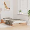 vidaXL Bettrahmen Braun 75 x 190 cm Massives Kiefernholz 873397 Bild 3