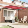 vidaXL Einziehbare Markise Rot 300 x 250 cm Stoff und Aluminium 3330147 Bild 3