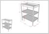Wickelregal Kara-lynn 79x50x95 Massivholz Buche Weiß Bild 3