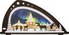 Weigla LED Schwibbogen Weihnachten Polarlicht, Lichterbogen aus Holz & Acryl, Made in Germany (1-tlg), Erzgebirge garantiert, Weihnachtsdeko Innen, Weihnachtsbeleuchtung Bild 4