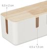 Relaxdays Kabelbox mit Holzdeckel Bild 5