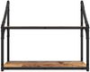 vidaXL Wandregal mit Regal Altholz 60 x 21 x 51 cm Holzwerkstoff 883513 Bild 5