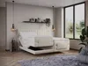 Vente-unique - DONISI Bett SamtStoff Beige - B 188 cm x H 118 cm x L 215 cm Bild 2