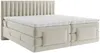 Vente-unique - DONISI Bett SamtStoff Beige - B 188 cm x H 118 cm x L 215 cm Bild 4