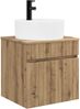 vidaXL Wandmontierte Waschbecken-Vanität Artisan-Eiche 890601 Bild 2