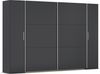 rauch Kleiderschrank, Dreh- und Schwebetürenschrank KRONACH, 4-türig, Grau metallic, 311 x 210 x 59 cm Bild 3