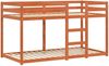 vidaXL Etagenbett Wachsbraun 90x190 cm Massivholz Kiefer 3214875 Bild 3