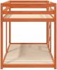 vidaXL Etagenbett Wachsbraun 90x190 cm Massivholz Kiefer 3214875 Bild 5