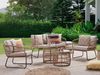 Beliani 'RAVELLO' Garten Lounge, PE Rattan natur Bild 3