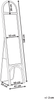 Standspiegel BRUSSEY 170 cm Rattan Naturfarben Bild 2