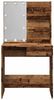 vidaXL Schminktisch mit LED-Leuchten Altholz-Optik 74,5x40x141 cm 857021 Bild 5