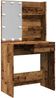 vidaXL Schminktisch mit LED-Leuchten Altholz-Optik 74,5x40x141 cm 857021 Bild 2