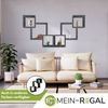 Mein-Regal Connect Vertikal versetztes Wandregal Dekoregal Anthrazit Bild 2
