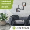 Mein-Regal Connect Vertikal versetztes Wandregal Dekoregal Anthrazit Bild 3