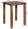 Bartisch Massivholz Sheesham 80 x 80 x 110 cm Bild 4