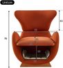 Merax Einzelsofa, Designer-Loungesessel im Walhai-Look – haustierfreundlicher Loungesessel, bietet Katzen und kleinen Hunden einen Rückzugsort, anti-Katzen-Kratz-Stoff Bild 4