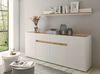 Center' Sideboard weiß/ Eiche Wotan 220 cm Bild 5