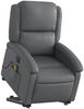 vidaXL Massagesessel mit Aufstehhilfe Elektrisch Grau Kunstleder 3204250 Bild 3