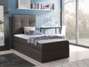 Boxspringbett 'Minvan 2' links, Taupe, 90x200 cm Bild 2