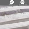 Buymax Bettwäsche Luxury, Renforcé, 2 teilig, Bettbezug-Set 100% Baumwolle 135x200 cm Reißverschluss gestreift Lila Bild 3