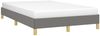 vidaXL Polsterbett, Stoff, 25,0 cm, Grau, 120x190 cm, mit Lattenrost, Natur Bild 4