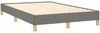 vidaXL Polsterbett, Stoff, 25,0 cm, Grau, 120x190 cm, mit Lattenrost, Natur Bild 3