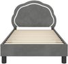 vidaXL Kinderbettgestell mit Kopfteil Dunkelgrau 80 x 160 cm Samt 42010902 Bild 5