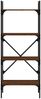 Bücherregal | Standregal 4 Fächer Braun Eiche 56x31,5x138,5 cm Holzwerkstoff Bild 4