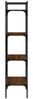 Bücherregal | Standregal 4 Fächer Braun Eiche 56x31,5x138,5 cm Holzwerkstoff Bild 5