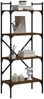 Bücherregal | Standregal 4 Fächer Braun Eiche 56x31,5x138,5 cm Holzwerkstoff Bild 3