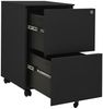 vidaXL Aktenschrank mit Rollen Anthrazit 39x45x67 cm Stahl 335977 Bild 5