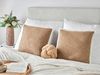 Dekokissen 2er Set IANTHE Baumwolle 45 x 45 cm Braun Ohne Muster Bild 3