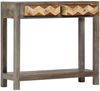 vidaXL Konsolentisch Grau 86x30x76 cm Massivholz Mango 282737 Bild 2