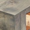 vidaXL Konsolentisch Grau 86x30x76 cm Massivholz Mango 282737 Bild 5
