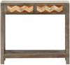 vidaXL Konsolentisch Grau 86x30x76 cm Massivholz Mango 282737 Bild 4