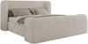 Polsterbett mit Lattenrost, Doppelbett für Schlafzimmer, Gepolstertes Kopfteil - EMORA CLASSIC DUO - 160 x 200 cm - Beige Cord Bild 5