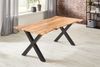Esstisch Akazie naturfarben 280 x 100 cm X-Gestell schwarz YVONNE 76522896 Bild 3