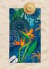 hip Family Strandtuch Liegetuch 100x180 Noria Strelitzie Mandala Blätter blau 30813 Bild 2