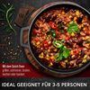 Dutch Oven Set 2in1 5 l aus Gusseisen – mit Ledergriffen, Ringreiniger & Untersetzer, für Grill, Lagerfeuer, Herd & Backofen Bild 5