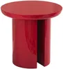 Vente-unique - DERLALI Beistelltisch Holz, Platte Rot - B 50 cm x H 45 cm x L 50 cm Bild 3