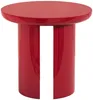 Vente-unique - DERLALI Beistelltisch Holz, Platte Rot - B 50 cm x H 45 cm x L 50 cm Bild 2