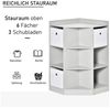 Kinderregal Eckregal 57,4 x 57,4 x 94 cm mit 9 Fächern und Anti-Kipp-Sicherung Bild 5