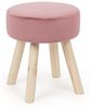 Hocker Adeline in Samt-Optik, Rosa, 34 x 34 x 38 cm Bild 4